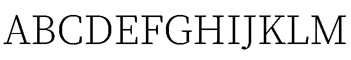 Noto Serif SC ExtraLight Font UPPERCASE