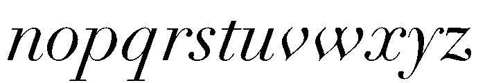 Novantique Script Italic Font LOWERCASE