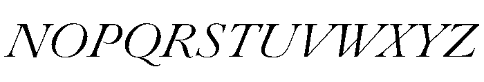 Novantique Script Light Italic Font UPPERCASE