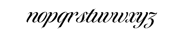Novantique Script Medium Font LOWERCASE