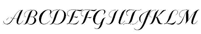 Novantique Script Regular Font UPPERCASE