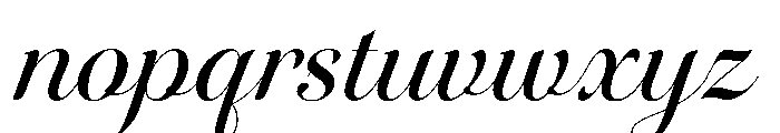 Novantique Script Regular Font LOWERCASE