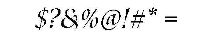 Novantique Script Semibold Italic Font OTHER CHARS