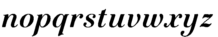 Novantique Serif Bold Italic Font LOWERCASE