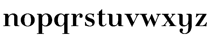 Novantique Serif Bold Font LOWERCASE