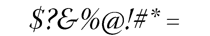 Novantique Serif Italic Font OTHER CHARS