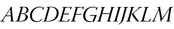 Novantique Serif Italic Font UPPERCASE