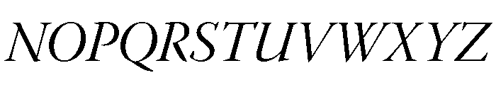 Novantique Serif Italic Font UPPERCASE