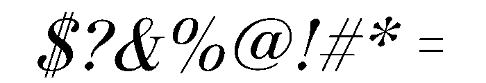 Novantique Serif Light Italic Font OTHER CHARS