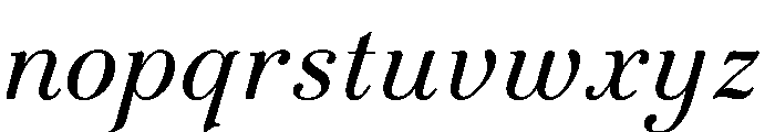 Novantique Serif Light Italic Font LOWERCASE