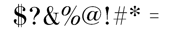 Novantique Serif Light Font OTHER CHARS