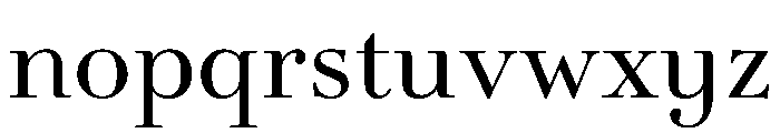 Novantique Serif Light Font LOWERCASE