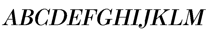 Novantique Serif Medium Italic Font UPPERCASE