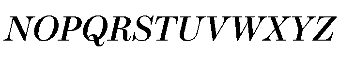 Novantique Serif Medium Italic Font UPPERCASE