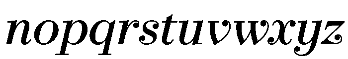 Novantique Serif Medium Italic Font LOWERCASE