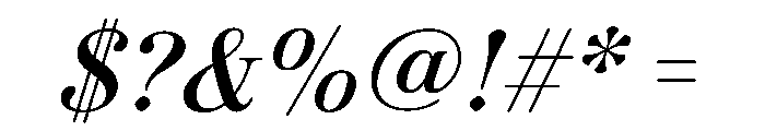 Novantique Serif Regular Italic Font OTHER CHARS