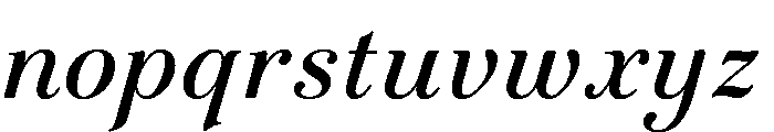 Novantique Serif Regular Italic Font LOWERCASE