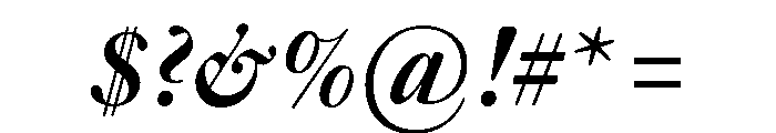 Novantique Serif Semibold Italic Font OTHER CHARS