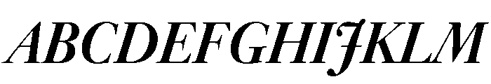 Novantique Serif Semibold Italic Font UPPERCASE
