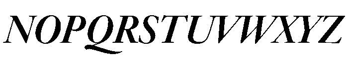 Novantique Serif Semibold Italic Font UPPERCASE