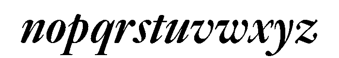 Novantique Serif Semibold Italic Font LOWERCASE
