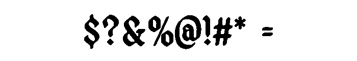 NOCTYRE Font OTHER CHARS