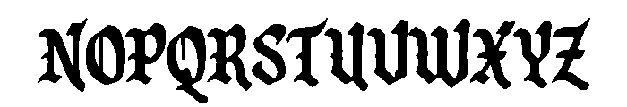 NOCTYRE Font UPPERCASE
