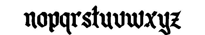 NOCTYRE Font LOWERCASE