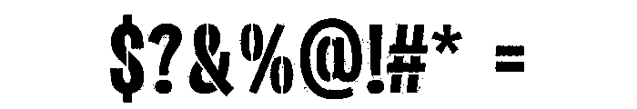 NOISEYOUTH STENCIL Font OTHER CHARS