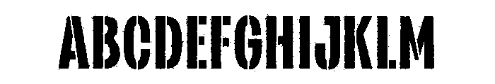 NOISEYOUTH STENCIL Font UPPERCASE