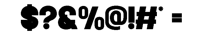NOISTER-Regular Font OTHER CHARS