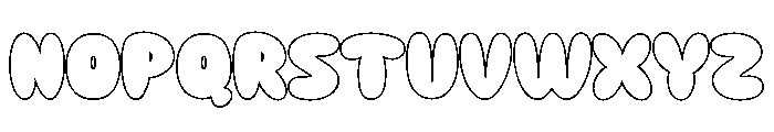 NOISTER-Regular Font LOWERCASE