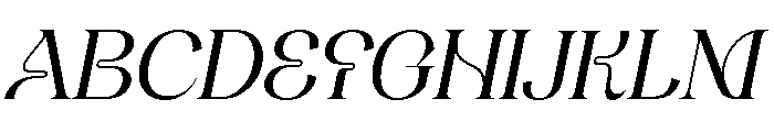 NOLANS Italic Font UPPERCASE