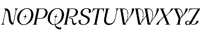 NOLANS Italic Font UPPERCASE