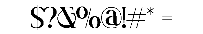 NOTREALITY-Regular Font OTHER CHARS