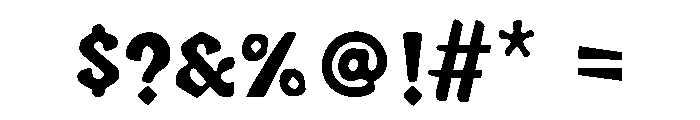 NOTTAH Regular Font OTHER CHARS