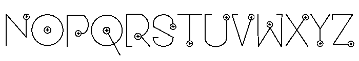 NOVALIGHT Font LOWERCASE