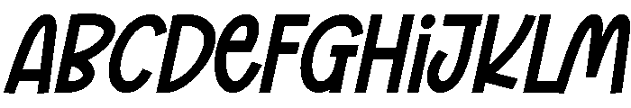 Noah Notes Italic Font UPPERCASE