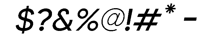 Noar-RegularItalic Font OTHER CHARS