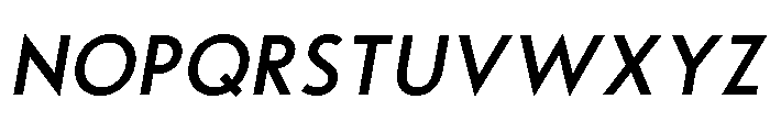 Noar-RegularItalic Font UPPERCASE
