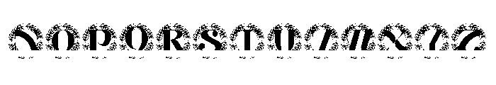Noblecraft Split Monogram Font LOWERCASE