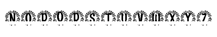 Noblewick Split Monogram Font UPPERCASE