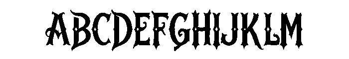 Noctevra Font UPPERCASE