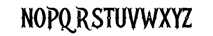 Noctevra Font UPPERCASE
