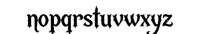 Noctevra Font LOWERCASE