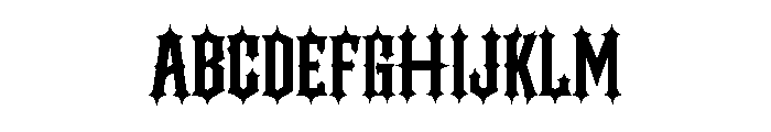 Noctharn Font UPPERCASE