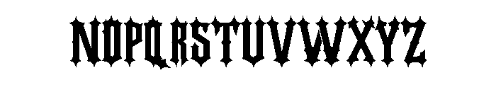 Noctharn Font UPPERCASE