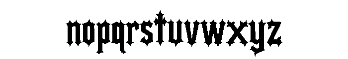 Noctharn Font LOWERCASE