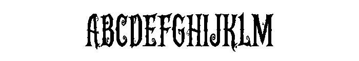 Nocthollow Font UPPERCASE