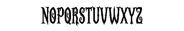 Nocthollow Font UPPERCASE